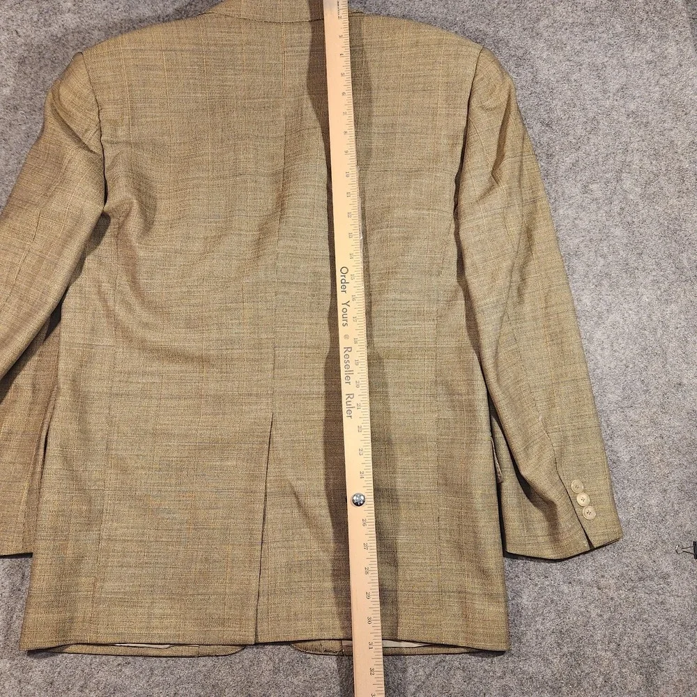 Ermenegildo‎ Zegna Blazer Mens 48L Tan Wool Taglio Esclusivo High Performance
